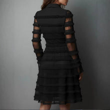 Load image into Gallery viewer, Sexy Sheer Fitted Dress with High Waist &amp; Puff Sleeves
