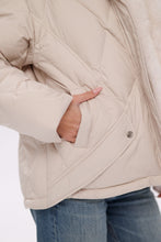 Load image into Gallery viewer, Genuine Polar Fox Fur Down Insulated Parka in Ivory
