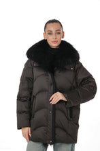 Load image into Gallery viewer, Genuine Silver Fox Fur Down Fill Parka
