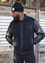 Load image into Gallery viewer, M4338 Adonis Wool Varsity Jacket - Black
