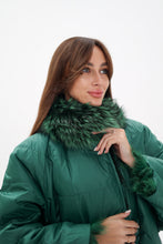 Load image into Gallery viewer, Reversible Genuine Silver Fox  Down Fill Coat
