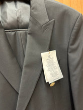 Load image into Gallery viewer, Moda Color Black Double Breasted Turkish Suit with Gold Buttons
