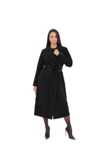 Load image into Gallery viewer, Justine Cashmere Blend Overcoat in Black, 100cm
