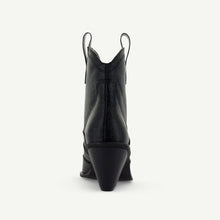 Load image into Gallery viewer, ISABEL: WESTERN BOOTIE - BLACK SNAKE
