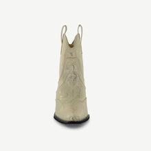 Load image into Gallery viewer, ISABEL: WESTERN BOOTIE - OFF-WHITE SNAKE
