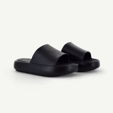 Load image into Gallery viewer, ST. TROPEZ: PLATFORM SLIDE - BLACK
