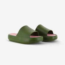 Load image into Gallery viewer, ST. TROPEZ: PLATFORM SLIDE - OLIVE

