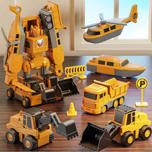 Load image into Gallery viewer, DIY Magnetic Engineering Vehicle &amp; Robot Toy for Kids - # BOT&amp;G52710006
