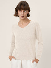 Load image into Gallery viewer, Premium Cashmere Blend Hand-Finished Seamless V-Neck Sweater SURI
