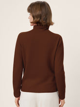 Load image into Gallery viewer, Premium Cashmere Blend Hand-Finished Seamless Turtleneck Knit Top TOVE
