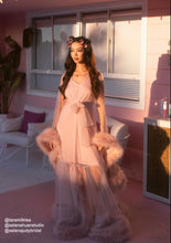 Load image into Gallery viewer, 2-Layer Thick Feather Tulle Robe Set – Luxury Photoshoot / Holiday Glam Gown (Multi-Color)

