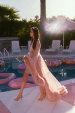 Load image into Gallery viewer, 2-Layer Thick Feather Tulle Robe Set – Luxury Photoshoot / Holiday Glam Gown (Multi-Color)
