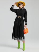 Load image into Gallery viewer, Elegant Embroidered Dress, Central Park | Women - BYMANYC ® New York
