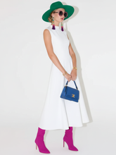 Load image into Gallery viewer, Elegant Sleeveless High-Waist A-Line Dress For Women, Upper West Side, BYMANYC New York.
