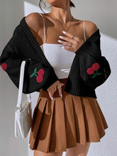 Load image into Gallery viewer, Embroidered Loose Fit Cardigan Knit Sweater | NCS
