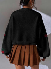 Load image into Gallery viewer, Embroidered Loose Fit Cardigan Knit Sweater | NCS
