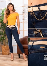 Load image into Gallery viewer, W-321 100%  Authentic Colombian Push Up Jeans (Mid Rise, Skinny Leg)
