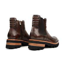 Load image into Gallery viewer, Espresso Brogue Lug Sole Chelsea
