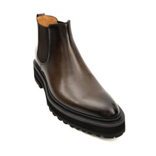 Load image into Gallery viewer, Espresso Leather Platform Chelsea
