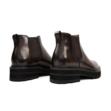 Load image into Gallery viewer, Espresso Leather Platform Chelsea
