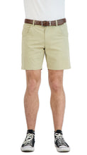 Load image into Gallery viewer, Everyday Stretch Shorts with a Comfortable Built-In Liner- Denim Style- Khaki
