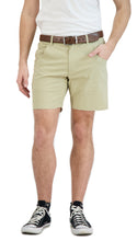 Load image into Gallery viewer, Everyday Stretch Shorts with a Comfortable Built-In Liner- Denim Style- Khaki

