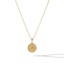 Load image into Gallery viewer, Courage: Evil Eye Necklace - Gold
