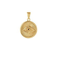 Load image into Gallery viewer, Courage: Evil Eye Necklace - Gold
