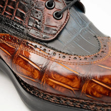 Load image into Gallery viewer, Exotic Crocodile Leather Derby Shoes
