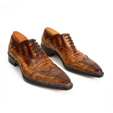 Load image into Gallery viewer, Exotic Nile Crocodile Norwegian Oxford 8001 Brown
