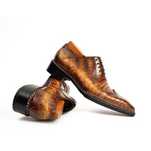 Load image into Gallery viewer, Exotic Nile Crocodile Norwegian Oxford 8001 Brown
