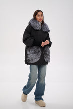 Load image into Gallery viewer, Genuine Silver Fox Down Fill Coat
