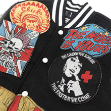 Load image into Gallery viewer, F1005 Love Scars Varsity Jacket - Black
