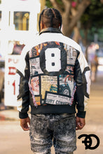 Load image into Gallery viewer, F1028 Narco 8 Ball Varsity Jacket - Black

