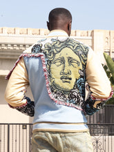 Load image into Gallery viewer, F1034 Cashay Varsity Jacket - Blue
