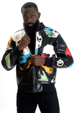 Load image into Gallery viewer, F1037 EL JEFE Vegan Leather Jacket - Black
