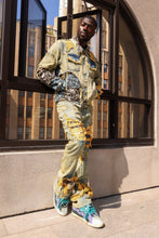 Load image into Gallery viewer, F1044 Cashay Tapestry Denim Jacket - Dirt
