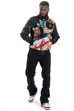 Load image into Gallery viewer, F1059 BLOW Wool Varsity Jacket - Black
