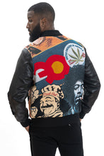 Load image into Gallery viewer, F1059 BLOW Wool Varsity Jacket - Black
