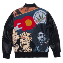 Load image into Gallery viewer, F1059 BLOW Wool Varsity Jacket - Black
