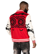 Load image into Gallery viewer, F1060 Cashay Wool Varsity Jacket - Red
