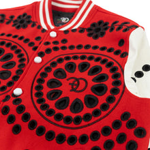 Load image into Gallery viewer, F1060 Cashay Wool Varsity Jacket - Red
