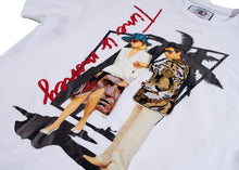 Load image into Gallery viewer, F128 Time is Money Tapesrtry Tee - White

