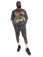 Load image into Gallery viewer, F132 Motion Sickness Cropped Tee - Black
