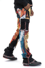 Load image into Gallery viewer, F1628 World Is Yours Tapestry Pants - Black
