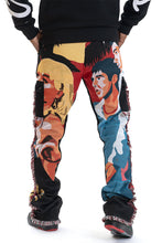 Load image into Gallery viewer, F1628 World Is Yours Tapestry Pants - Black
