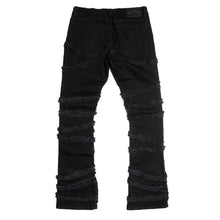 Load image into Gallery viewer, F1705 Leon 36" Stack Jeans - Black

