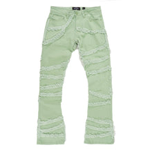 Load image into Gallery viewer, F1705 Leon 36" Stack Jeans - Light Olive
