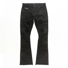 Load image into Gallery viewer, F1735 Spider Stacked Jeans - Black
