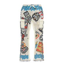 Load image into Gallery viewer, F1755 Brave Heart Tapestry Stacked Pants - Oat
